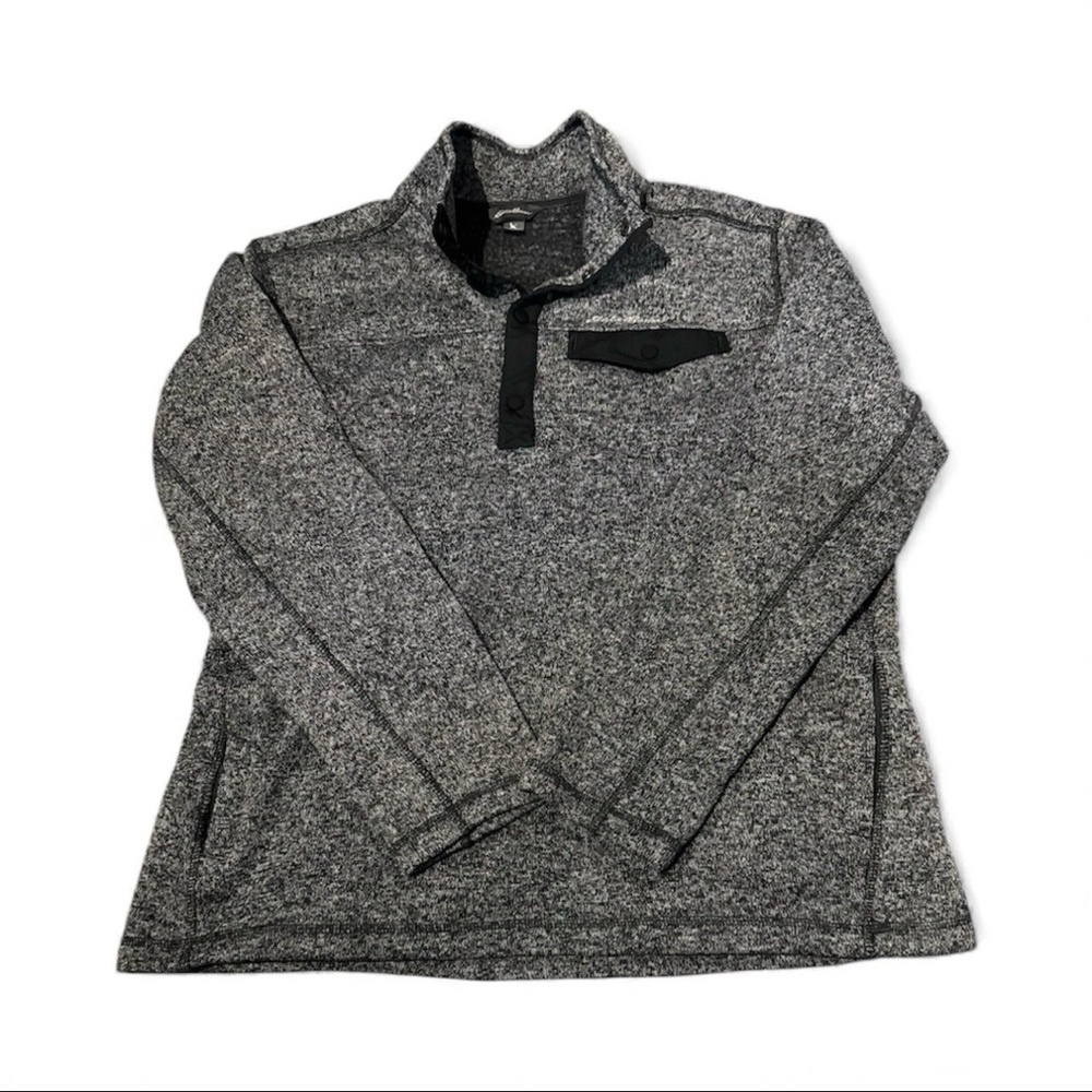 Eddie Bauer Men's Radiator Fleece 1/4 Zip Pullover Gray XL - Picture 1 of 3